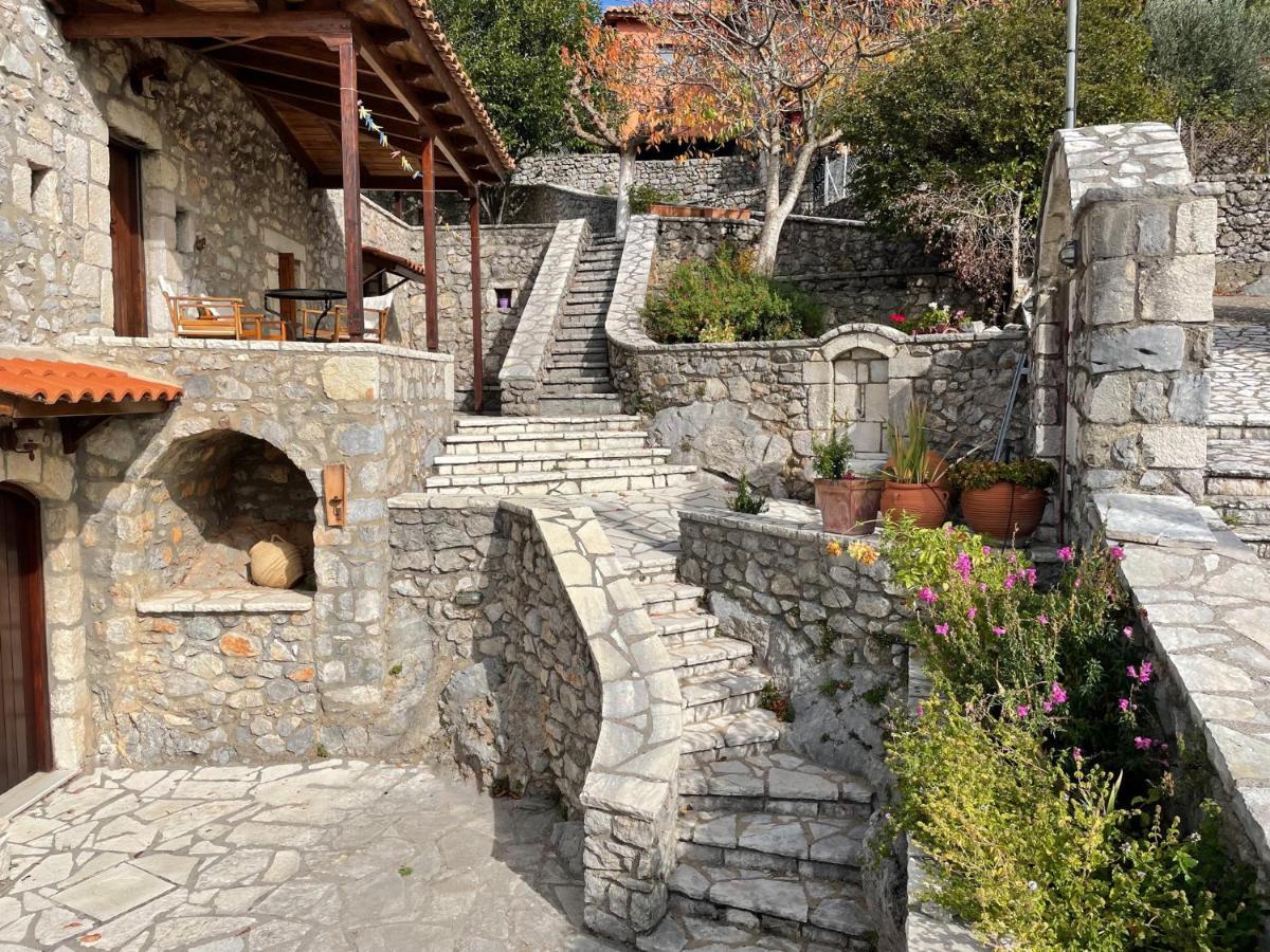 Terra Petra Villa at Psari Trikolonon Gortynia Psárion Exteriör bild