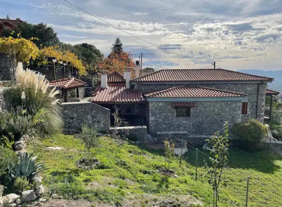 Terra Petra Villa at Psari Trikolonon Gortynia Psárion Exteriör bild