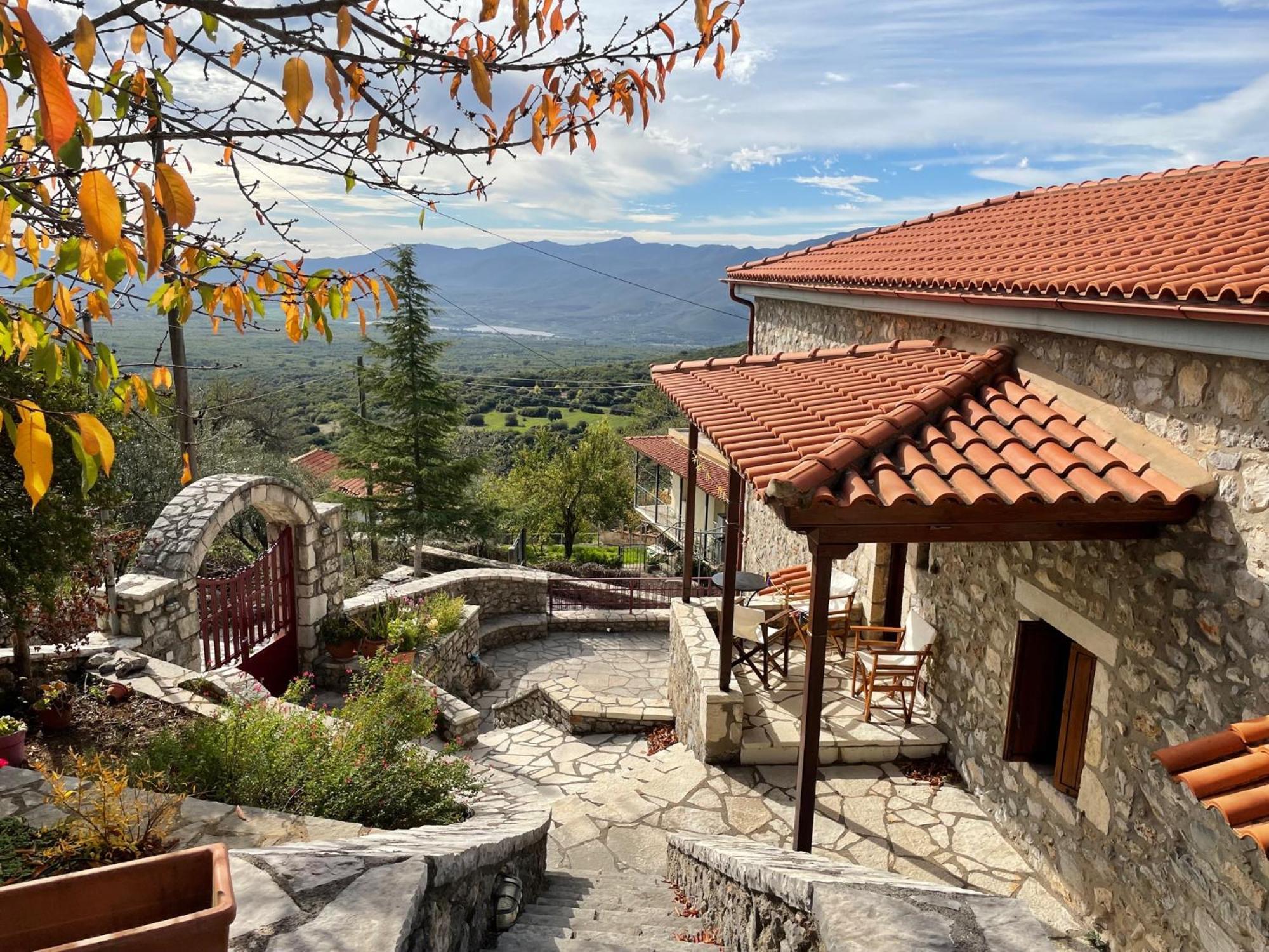 Terra Petra Villa at Psari Trikolonon Gortynia Psárion Exteriör bild